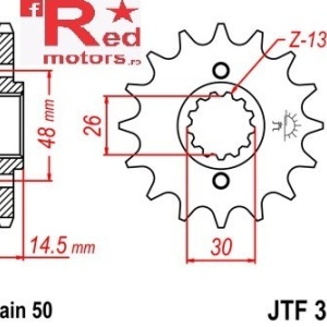 Kit lant DID GOLD X-Ring PRO-STREET 530 VX pentru Honda VF1000 RE,RF,RG (SC16) 1984-1986 - Img 2