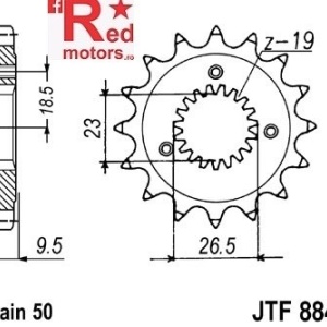 Kit lant DID GOLD X-Ring SUPERSTREET 530 ZVM-X pentru Harley Davidson XLH1200 Sportster 1986-1990 - Img 2