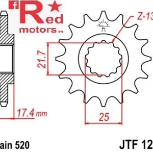 Pinion fata JTF 1299 cu 14 dinti