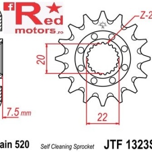 Pinion fata JTF 1323 cu 13 dinti SC