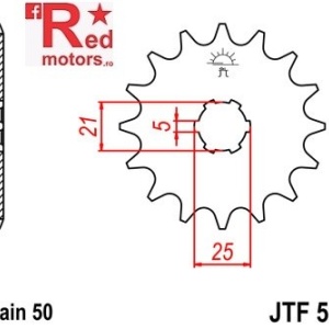 Pinion fata JTF 567 cu 17 dinti