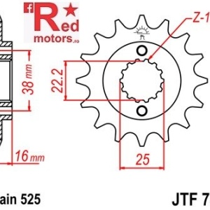 Pinion fata JTF 740 cu 16 dinti