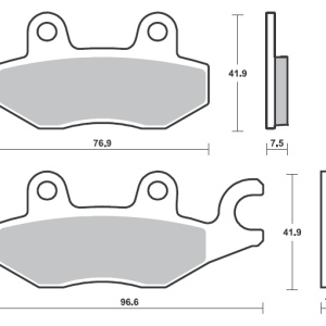 Placute de frana BREMBO 07KA31SA