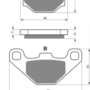 Placute de frana GOLDFREN 005 AD