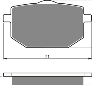 Placute de frana GOLDFREN 029 S3
