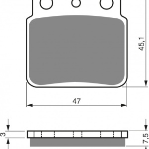 Placute de frana GOLDFREN 092 K5