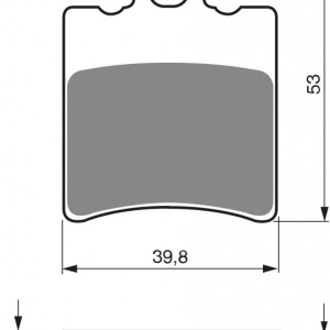 Placute de frana GOLDFREN 107 S3