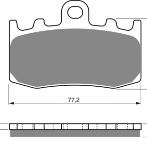 Placute de frana GOLDFREN 196 S3