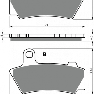 Placute de frana GOLDFREN 443 S3