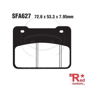 Placute frana fata SINTERED HH EBC 72.6x53.6x7.95 FA627 pentru Aeon Elite 400, SYM Maxsym 400, Wolf 250