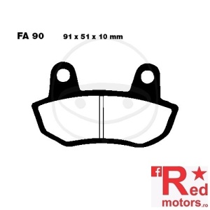 Placute frana fata sinterizate ALTN 91x51x10 EBC FA90 pentru Honda CB 650 SC Custom