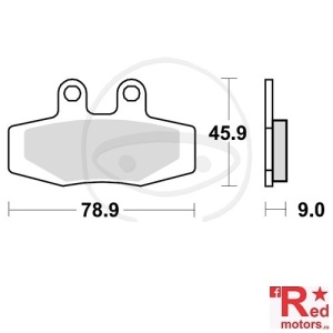 Placute frana fata STD TRW ALTN 78.9x45.9x9 pentru KTM E-GS 500 LC4, E-GS 600, EXC 300, EXC 612, Incas 600