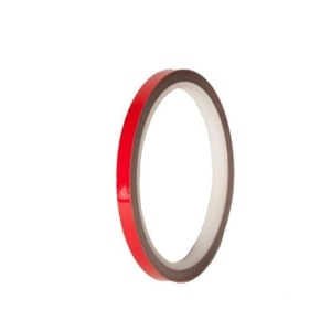 Rim strip PUIG 2568R red reflective 7mm x 6m (without aplicator)