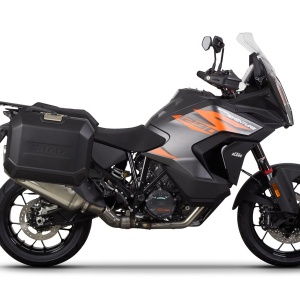 Set complet cutii aluminiu laterale, 36L / 47L SHAD TERRA NEGRU, include kit montare SHAD KTM Super Adventure 1290 (R, S)