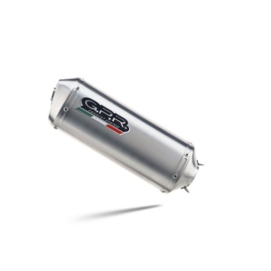 Slip-on exhaust GPR SATINOX H.26.SAT Brushed Stainless steel including removable db killer and link pipe - Img 2