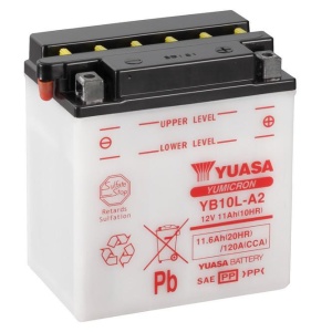 Yumicron battery with acid YUASA YB10L-A2