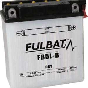 Baterie conventionala FULBAT FB5L-B (YB5L-B) include electrolit