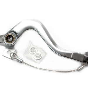Brake pedal MOTION STUFF 83P-0711002 silver body, black steel fixed tip Steel Fixed Tip