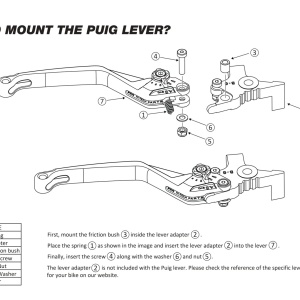 Clutch lever without adapter PUIG 4.0 4230NN standard black/black - Img 6