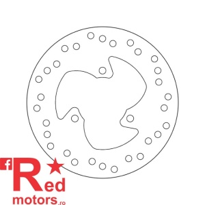 Disc frana spate Brembo 68B407G1 pentru motociclete MBK YP 125 R (E) Skyliner 2001-2007, Yamaha YP 125 R(E) Majesty 2001-2009, Yamaha YP 180 Majesty 2003-2005, Yamaha YP 150 Majesty 2001-2002 - Img 2