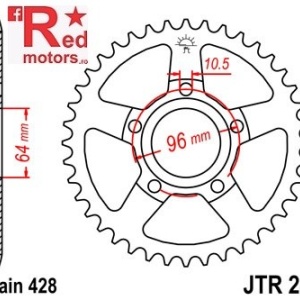 Foaie/pinion spate JTR242.53 428 cu 53 de dinti