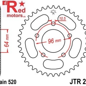 Foaie/pinion spate JTR254.43 520 cu 43 de dinti Honda CBF 250