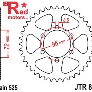 Foaie/pinion spate JTR813.40 525 cu 40 de dinti pentru Suzuki TS 250
