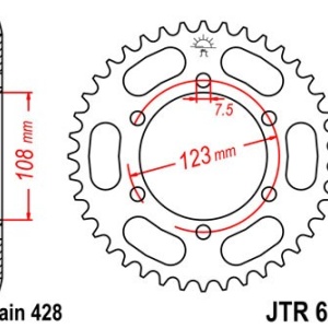 Foaie spate JT JTR 696-49 49T, 428 - Img 2