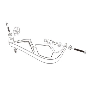 Handguard POLISPORT EVOLUTION INTEGRAL 8305100027 with mounting kit (?22 mm) Negru - Img 3