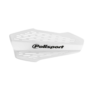 Handguard POLISPORT MX FORCE 8308700002 with universal handlebar mounting kit Alb