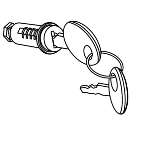 Key lock SHAD 201722R for SH23/SH26/SH29/SH33/SH34/SH39/SH40/SH44/SH45/SH46/SH47/TR41