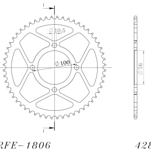 Kit de lant D.I.D Chain - Argintiu lant 428 D, Non-sealed, pinion fata SUPERSPROX, foaie spate SUPERSPROX pentru SUZUKI VL 125 Intruder 2000-2007 - Img 5