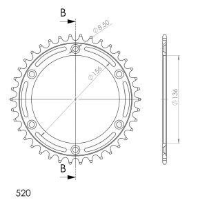 Kit de lant D.I.D Chain - Argintiu lant 428 VX, X-Ring, pinion fata JT, foaie spate SUPERSPROX pentru HUSQVARNA SMS 630 2011 - Img 5