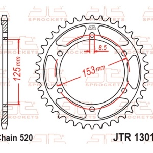 Kit de lant D.I.D Chain - Argintiu lant 520 HD, Non-sealed, pinion fata JT, foaie spate JT pentru HONDA CRF 300 L 2021-2024 - Img 6