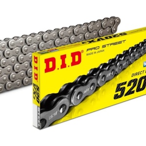 Kit de lant D.I.D Chain - Argintiu lant 520 VX, X-Ring, pinion fata JT cauciucat, foaie spate JT pentru KAWASAKI Z 750 / S 2004-2012