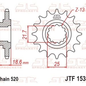 Kit de lant D.I.D Chain - Argintiu lant 520 VX, X-Ring, pinion fata JT cauciucat, foaie spate JT pentru KAWASAKI Z 750 R 2011-2012 - Img 3