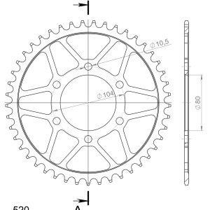 Kit de lant D.I.D Chain - Argintiu lant 520 ZVM-X, X-Ring, pinion fata JT cauciucat, foaie spate SUPERSPROX pentru KAWASAKI Z 800 2013-2016 - Img 6