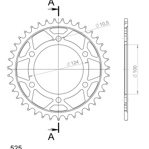 Kit de lant D.I.D Chain - Argintiu lant 525 ZVM-X, X-Ring, pinion fata JT, foaie spate SUPERSPROX pentru DUCATI Sport / S 1000 2007-2009 - Img 5