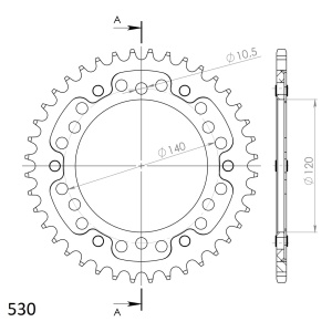 Kit de lant D.I.D Chain - Argintiu lant 530 ZVM-X, X-Ring, pinion fata JT, foaie spate SUPERSPROX STEALTH pentru KAWASAKI VN 800 Drifter 1999-2006 - Img 5