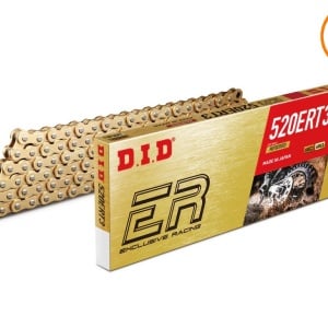 Kit de lant D.I.D Chain - Auriu lant 520 ERT, Non-sealed, pinion fata JT, aluminiu foaie spate JT pentru HUSQVARNA TE 300 2024