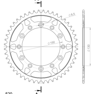 Kit de lant D.I.D Chain - Auriu lant 520 VX, X-Ring, pinion fata SUPERSPROX, foaie spate SUPERSPROX pentru HONDA XR 250 R 1988-1989 - Img 5