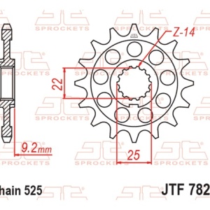 Kit de lant D.I.D Chain - Auriu lant 525 ZVM-X, X-Ring, pinion fata JT, foaie spate JT pentru BENELLI 752 S 2018-2023 - Img 3