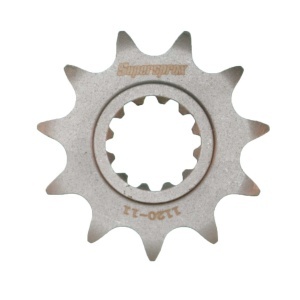 Kit de lant EK - Argintiu lant 420 SH, Non-sealed, pinion fata SUPERSPROX, foaie spate SUPERSPROX pentru APRILIA MX 50 2003-2006 - Img 2
