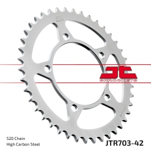 Kit de lant EK - Argintiu lant 520 SRO, O-ring, pinion fata JT cauciucat, foaie spate JT pentru APRILIA Tuareg 660 2021-2024 - Img 6