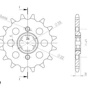 Kit de lant EK - Auriu lant 520 ZVX, X-Ring, pinion fata SUPERSPROX, foaie spate SUPERSPROX pentru HONDA XL 600 R 1983-1987 - Img 3