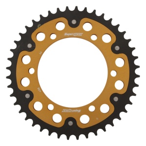 Kit de lant EK - Auriu lant 525 MVXZ, X-Ring, pinion fata JT cauciucat, foaie spate SUPERSPROX STEALTH pentru SUZUKI GSX-R 750 1998-1999 - Img 4