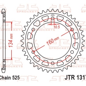Kit de lant EK - Auriu lant 525 MVXZ, X-Ring, pinion fata JT, foaie spate JT pentru HONDA CBR 1000 RR-R Fireblade 2020-2021 - Img 6