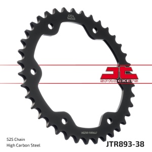 Kit de lant EK - Auriu lant 525 ZVX, X-Ring, pinion fata JT cauciucat, foaie spate JT pentru KTM Super Duke 1290 GT 2016-2024 - Img 6