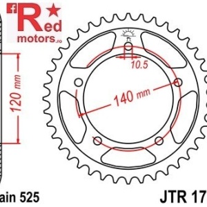Kit lant DID GOLD PRO-STREET X-Ring 525 VX pentru Suzuki DL650 K4,K5,K6 V-Strom 2004-2006 - Img 3