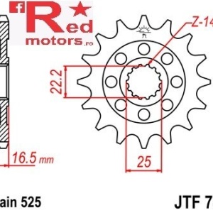 Kit lant DID GOLD PRO-STREET X-Ring 525 ZVM2 pentru Ducati 749 S 2003 - Img 2